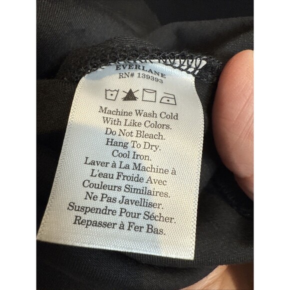 Everlane Women's Dream '90s Shift Dress Black Size Large NWT - Picture 10 of 15